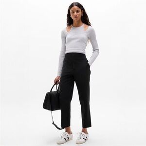 Athleta Black Ankle-Length Cropped Pants